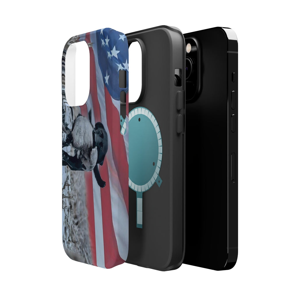 American Flag Retriever MagSafe Tough Cases - Kamo Skinz 