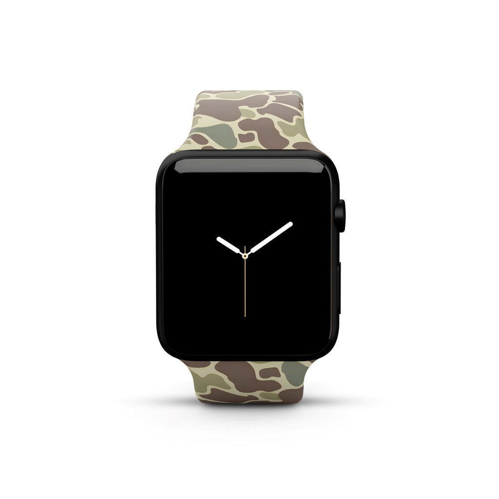 Vintage Forrest Camo Silicone Apple Watch Band - kamoskinz