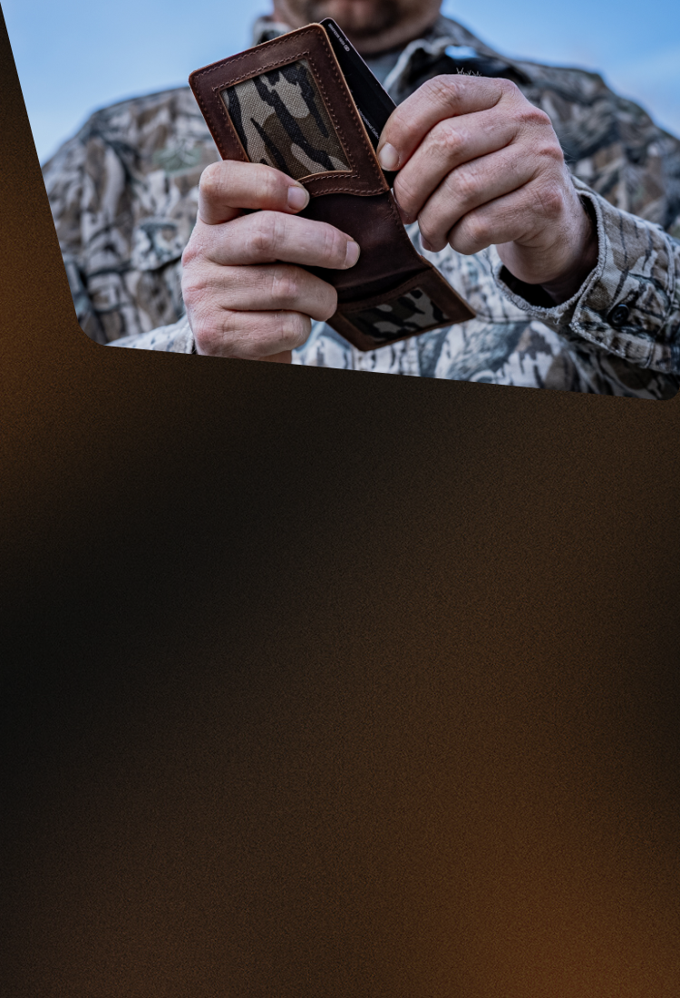 Kamo Skinz Leather Folding Money Clip Wallet